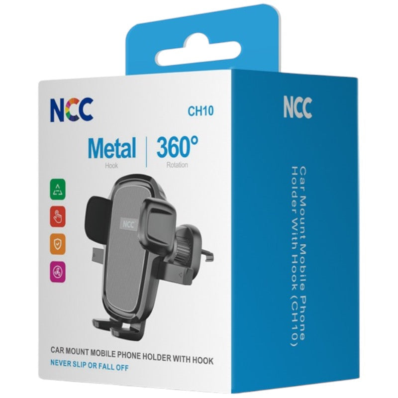 NCC Car Mount Phone Holder with Hook