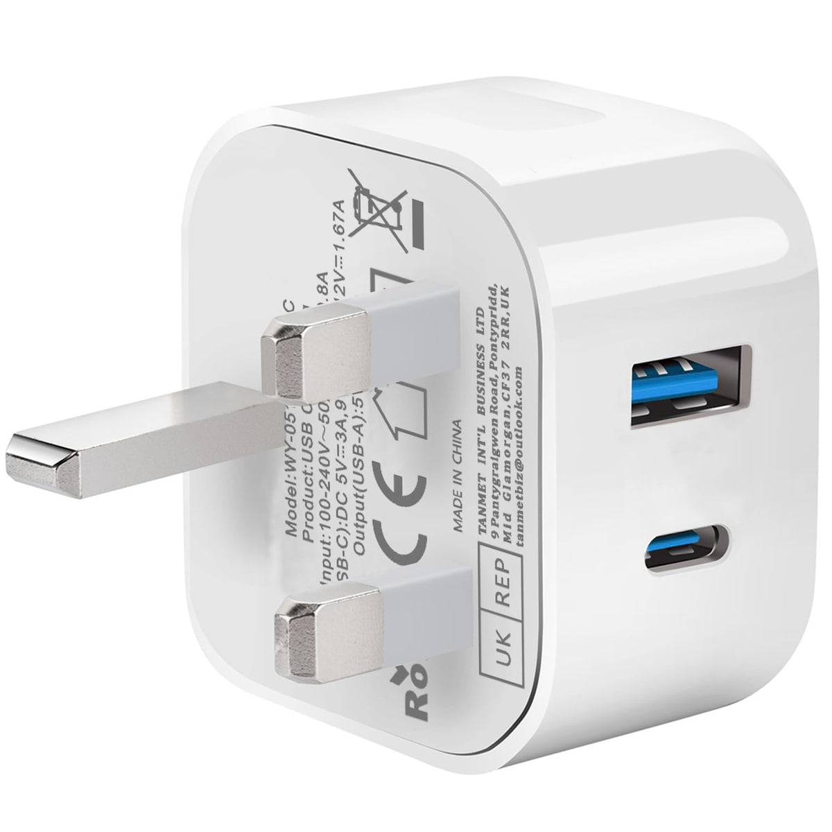 NCC 20W Type-C and USB-A Power Charger – Dual Port